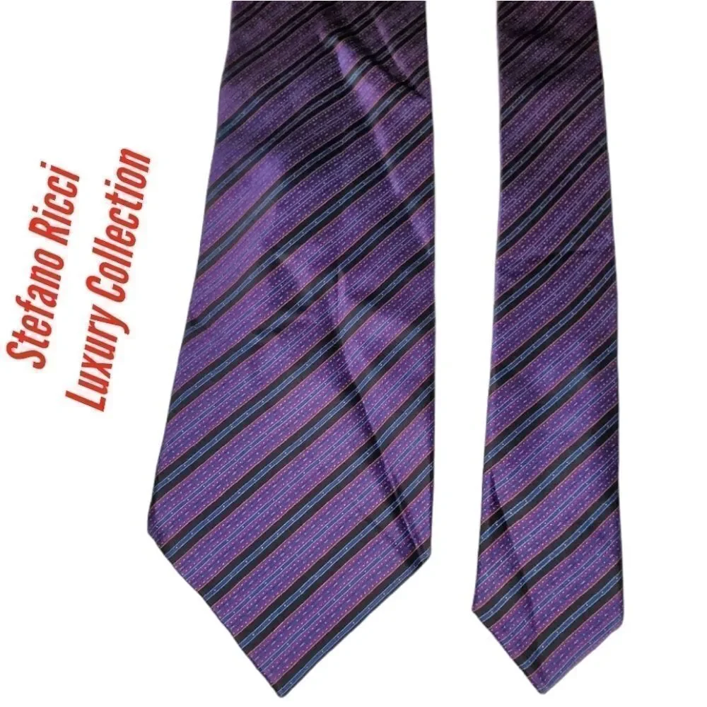 Luxury Collection By Stefano Ricci purple tie